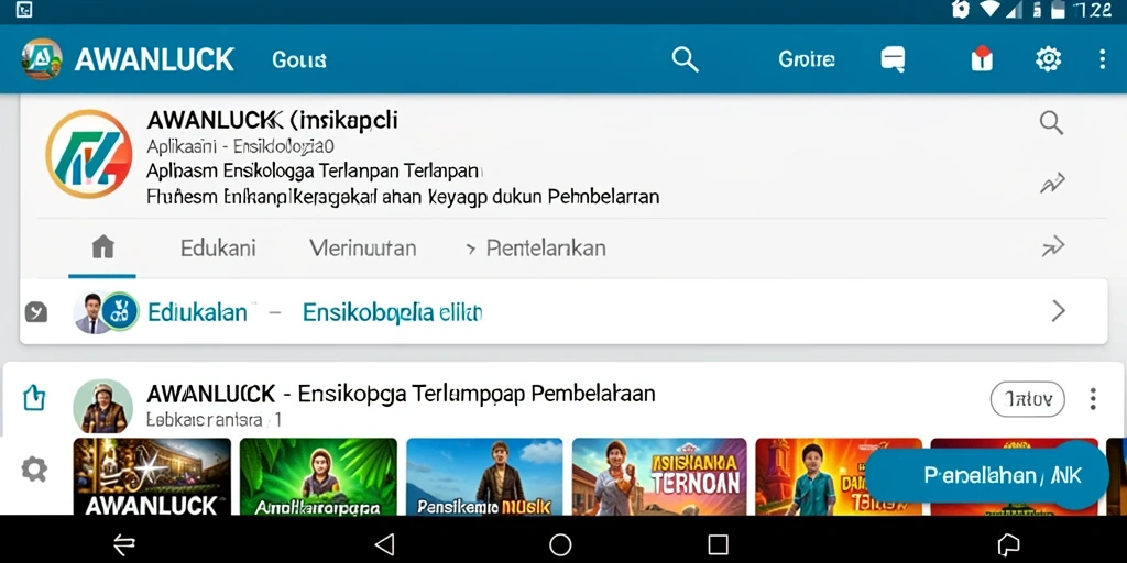 Antarmuka aplikasi AWANLUCK yang informatif dan menarik.