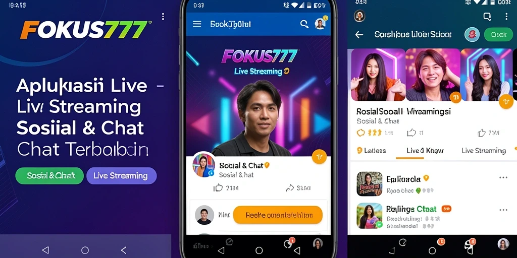 Tampilan antarmuka FOKUS777 yang menarik dan fungsional saat live streaming.