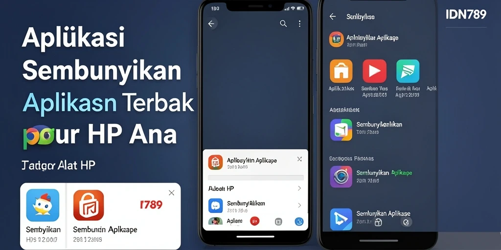 Antarmuka sederhana dan fungsional dari IDN789 untuk sembunyikan aplikasi.
