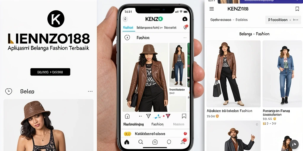 Tampilan antarmuka aplikasi KENZO188 yang menarik dan mudah digunakan.