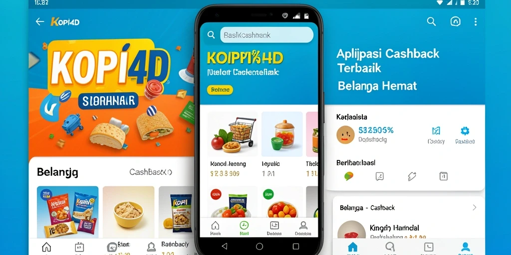 Screenshot antarmuka KOPI4D menampilkan fitur cashback yang menarik.